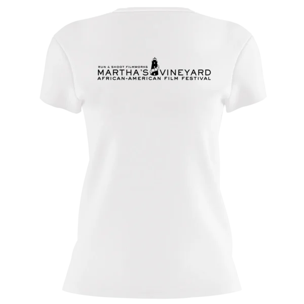 White Ladies V-Neck "I Love Black Film" T-Shirt - Image 2