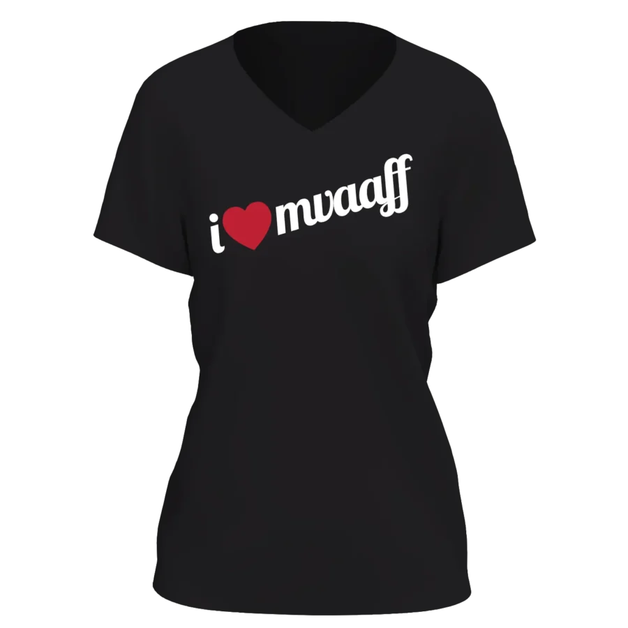 Women's "I Love MVAAFF" Fitted T-Shirt