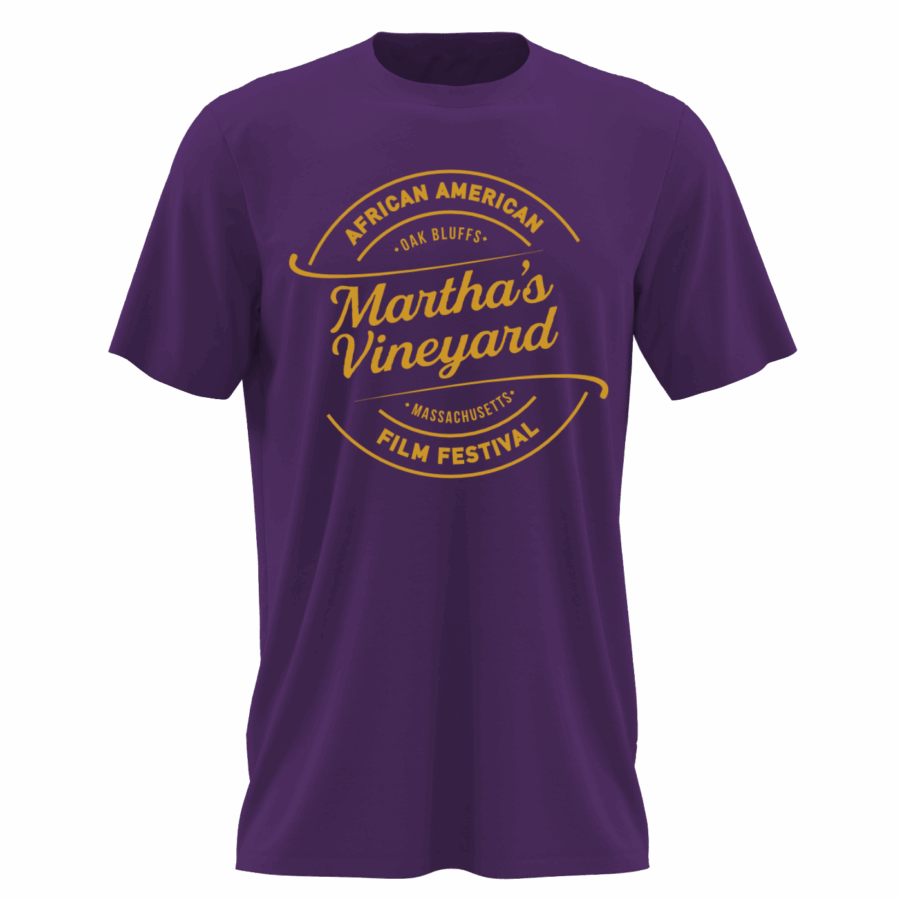 Purple T-Shirt with Circular Logo